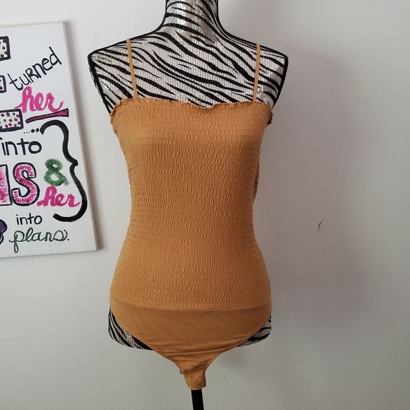 Bozzolo Tops - Bozzolo | NWOT Smocked Tank Bodysuit